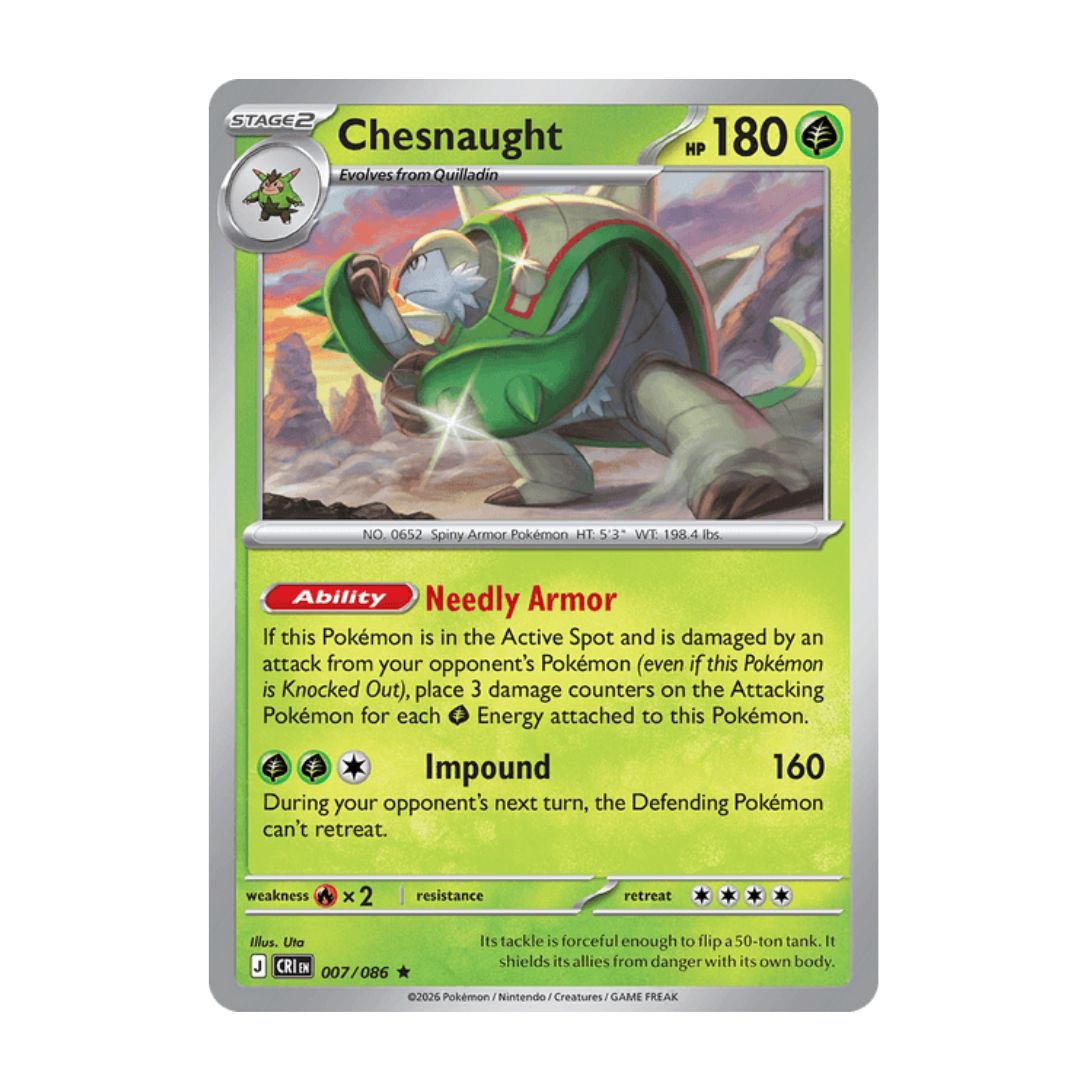 Chesnaught - 007/086 - Reverse Holo