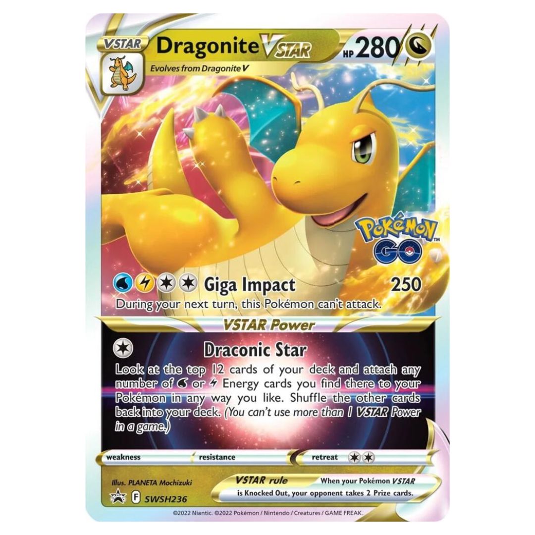pokemon dragonite vstar card Pokémon TCG - SWSH236 Seeing an item on Tohoku Pikachu Pokémon Center TypeSingle Deck:Emerald & Ruby