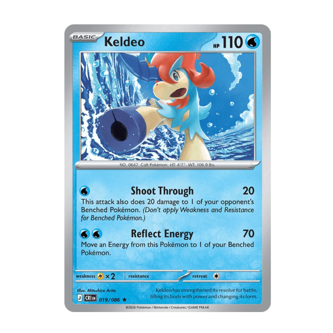 Keldeo - 019/086 - Reverse Holo