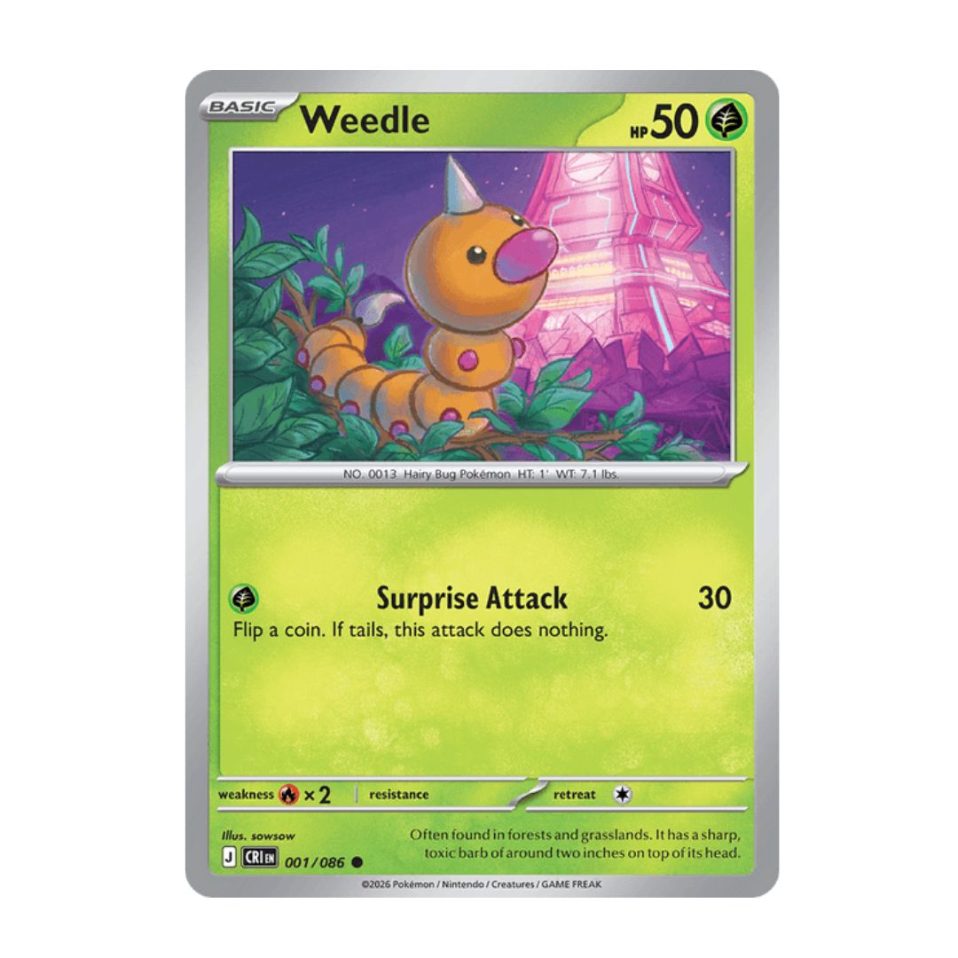 Weedle - 001/086 - Reverse Holo