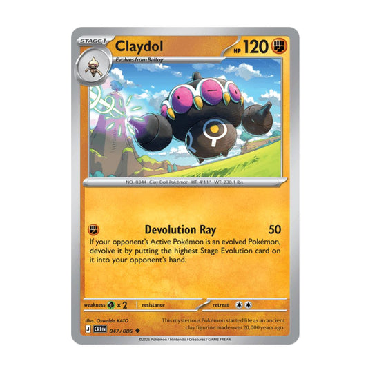 Claydol - 047/086 - Reverse Holo